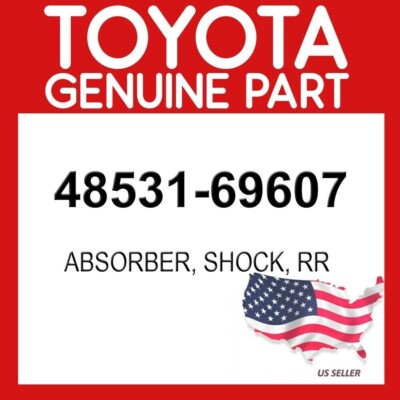 Toyota Genuine 48531-69607 Absorber Assy Shock Rear RH Or LH