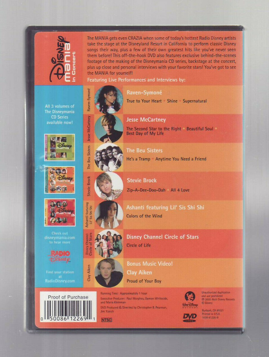 DVD) Disney Mania In Concert / Jessey McCartney / Raven
