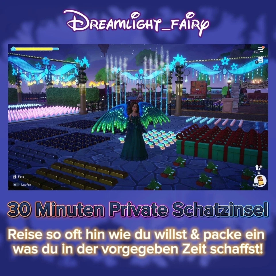 ✨️Disney Dreamlight Valley-30 Minuten Private Schatzinsel✨️Alle Plattformen!!
