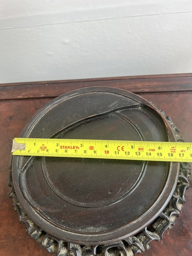 Antique Chinese Hand Carved Rosewood Stand Vase Display Base 老红木座 - Picture 13 of 16