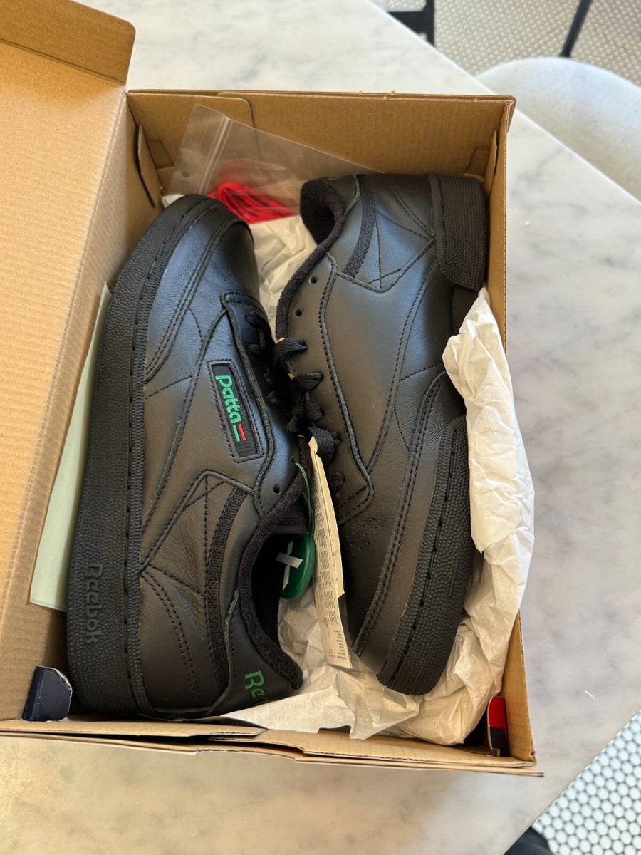 Patta Reebok Club C 85 Size US Mens Black Brand new
