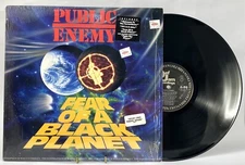 PUBLIC ENEMY FEARS BLACK PLANET 1990 LP VG+ Vinyl Record Def Jam 1st Press Hype