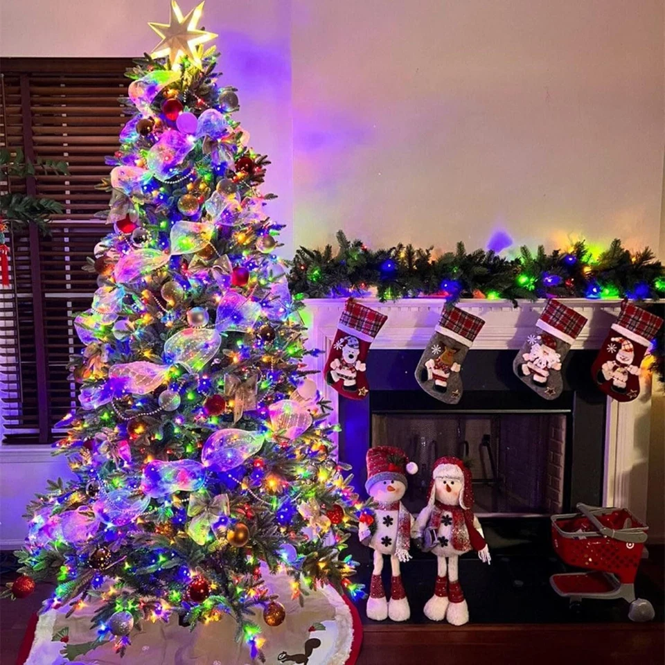 Solar Christmas Lights Outdoor Garden LED Fairy Lights Waterproof Xmas Decor - Image 4 of 4