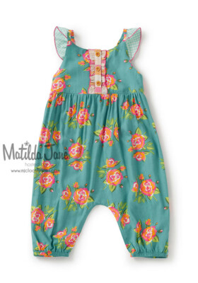 GIRLS MATILDA JANE Brilliant daydream Watch The Waves Romper SIZE 14 NWT