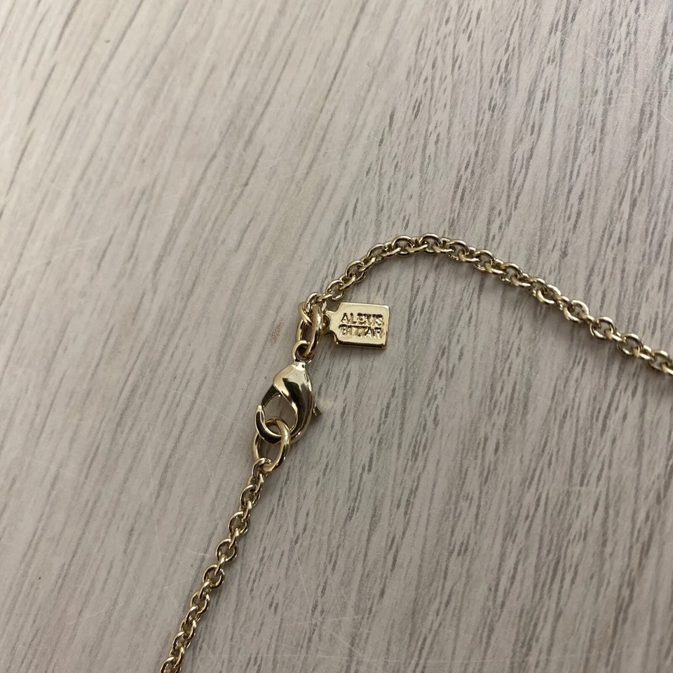 Collar de cadena larga de piedra dorada Alexis Bittar para mujer Foto 4 de 4