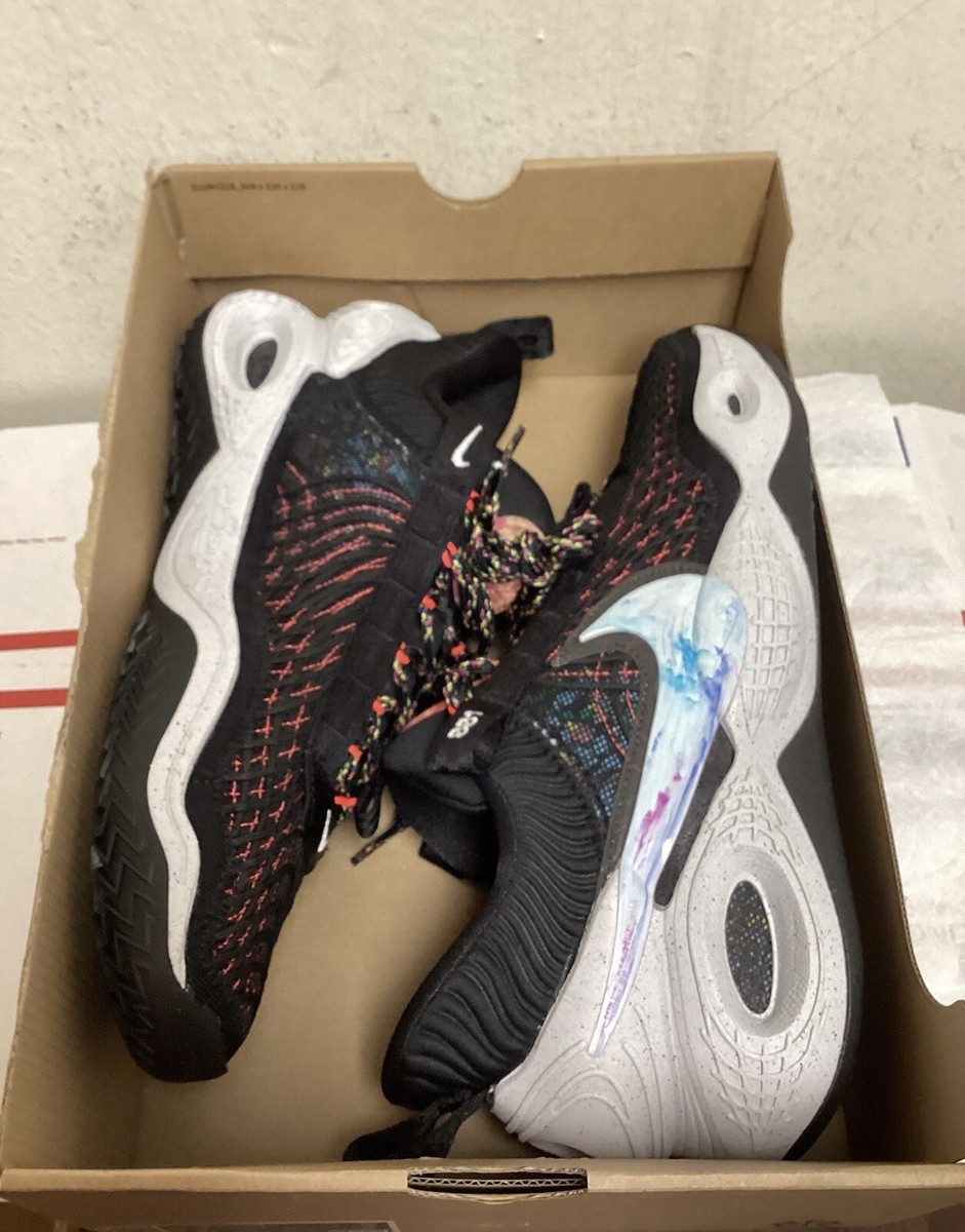 NIKE COSMIC UNITY TB ( BLACK/WHITE ) SNEAKERS SHOES SIZE 12