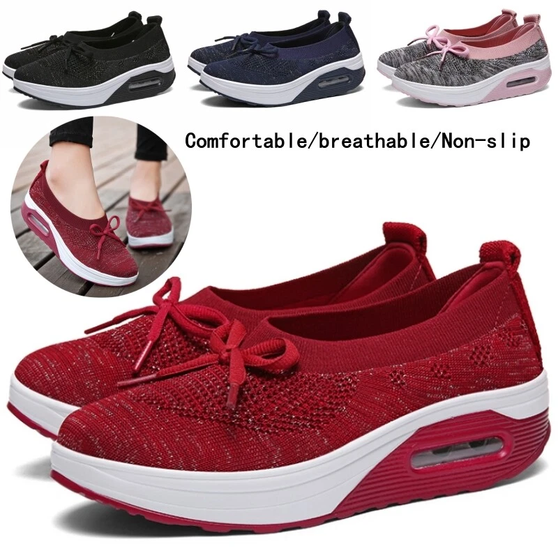 Womens Ladies Casual Trainers Running Sneakers Sports Shoes Walking Tennis Gym