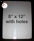 10 Pieces of Parking Sign Aluminum Sublimation Blanks 8"x 12" / With Holes
