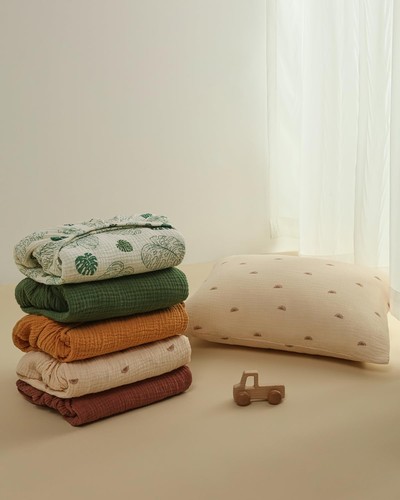 Muslin Crib Sheets for Girl Boy, Boho Neutral Soft Cotton Baby Sheet for 52''... - Foto 7 di 8