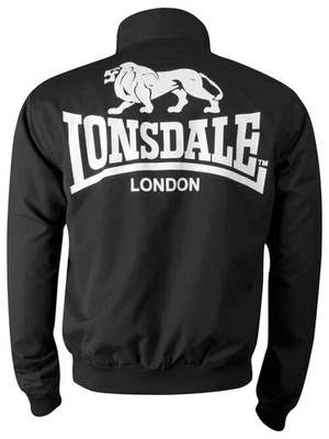 LONSDALE Leichte Jacke "Acton" | Black | Herren schwarz Rückendruck Londsdale - Bild 1 von 4