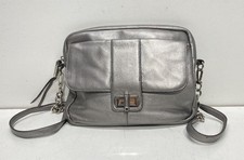 B Makowsky Borsa donna a tracolla in pelle argento