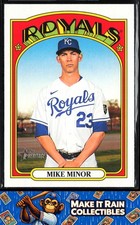 Mike Minor 2021 Topps Heritage #617 Kansas City Royals Baseball