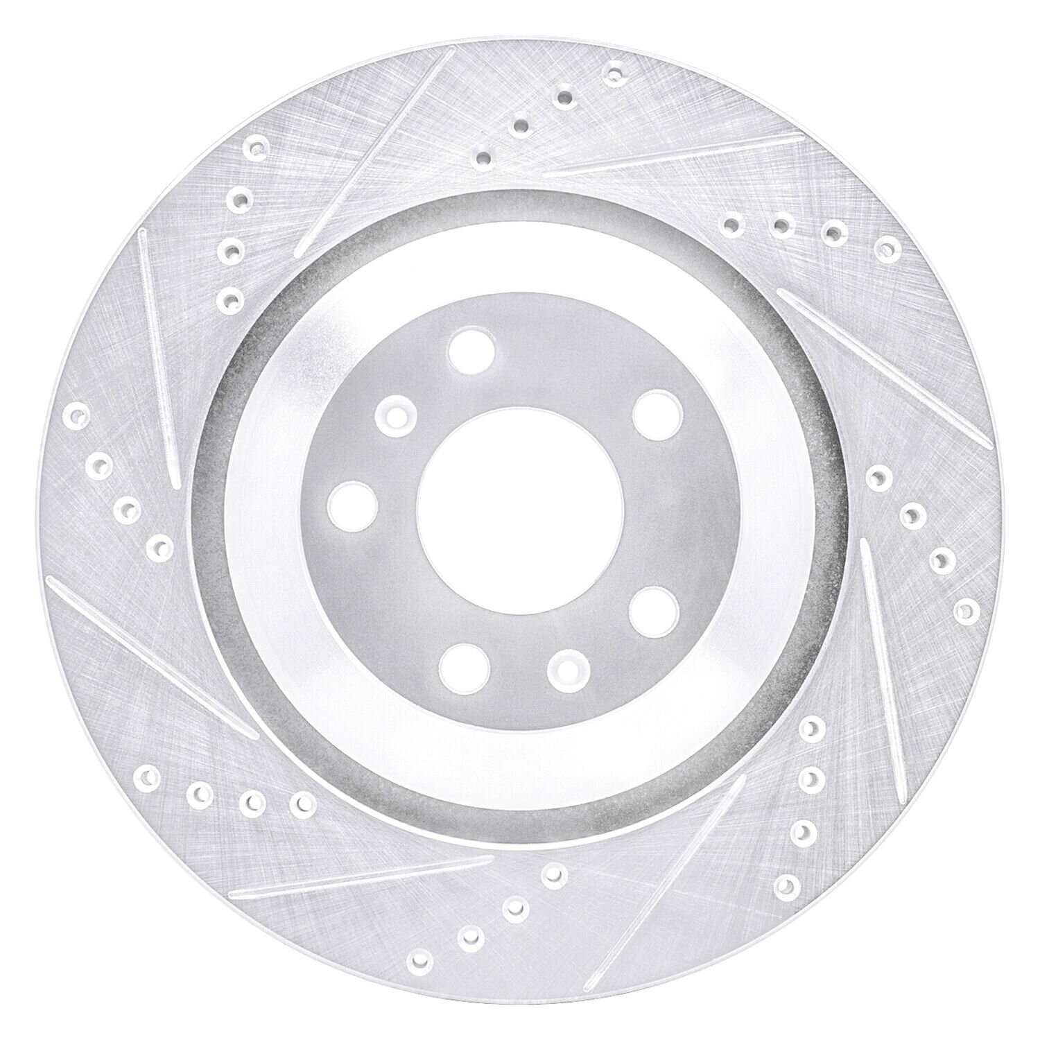 For Bentley Continental 04-18 Brake Rotor eLINE Drilled & Slotted 1-Piece Rear