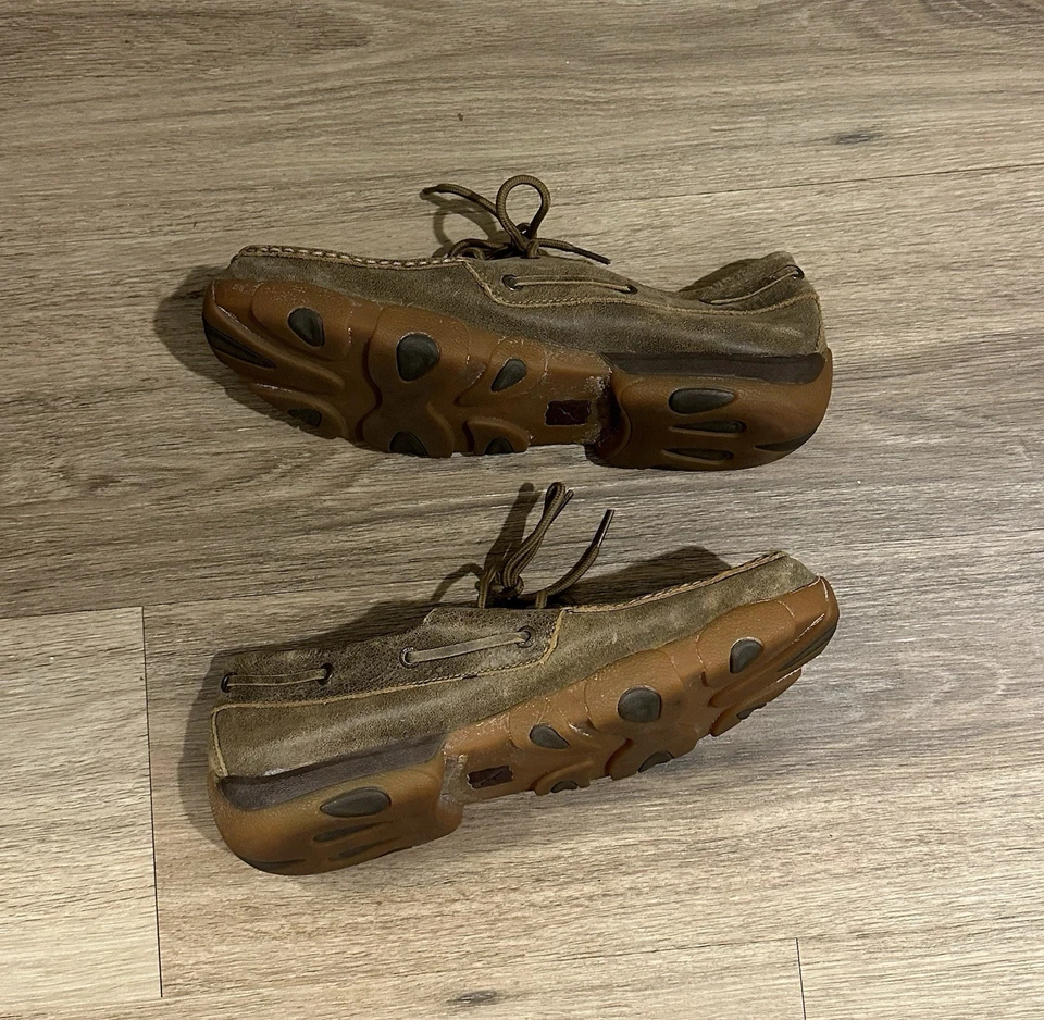 Mocasines de cuero marrón Twisted X para hombre talla 10M Foto 2 de 4