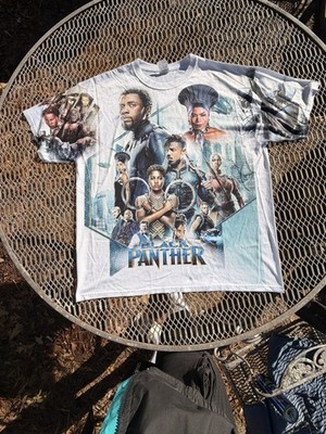 Black Panther Movie T-SHIRT 2016. CHADWICK BOSEMAN, AFRICA, WAKANDA TEE XL
