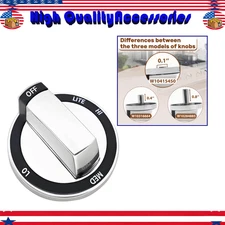 NEW Range Surface Burner Control Knobs, Cooktop Knobs Replace W10415450