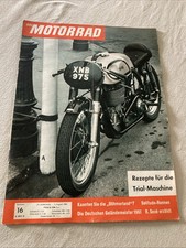 Revue moto "das Motorrad" N° 16 1961 Böhmerland Harley Davidson 1200 AJS 350 etc