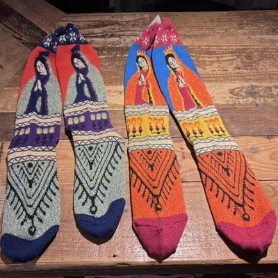 (ASK availability First) Kapital Maria Pattern Socks (one pair)new