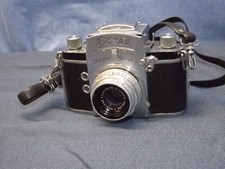 Exa Jhagee Dresden 35mm Camera Meritar 1:2.9 f 50mm Case - Untested A0966 