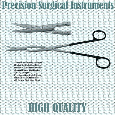 Stevens Tenotomy Double Articulating Scissors Double Action Curved Blades 10 1/4