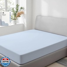 Mayfair Linen 100 Organic Cotton Percale Weave Fitted Sheet California King