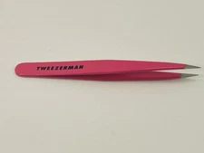 Tweezerman Stainless Steel Point Tweezer - Eyebrow Precision Tweezers, Facial an
