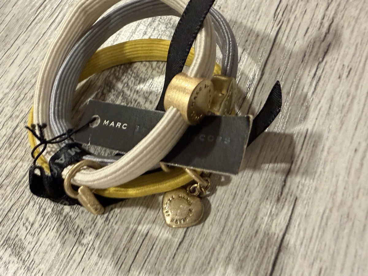 Marc Jacobs Black and Gold Hair Ties Marc Jacobs Elastic Hair Ties - Black Hair Accessories  main image 2