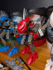 LEGO Bionicle Rahkshi COMPLETE Set Lot of 6 8587&ndash;8592 ALL Manuals Canisters