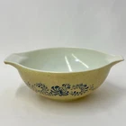 Vintage Pyrex 1970s Homestead Blue Cinderella Mixing Bowl #444, 4 Quart
