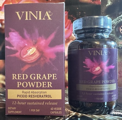 #ad VINIA Piceid Resveratrol Red Grape Blood Pressure Flow Heart Health Nitric Oxide $89.99
