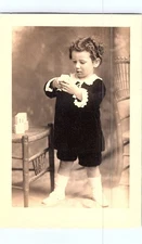 RPPC of Child in Victorian Style Dress AZO Publishing  Postcard