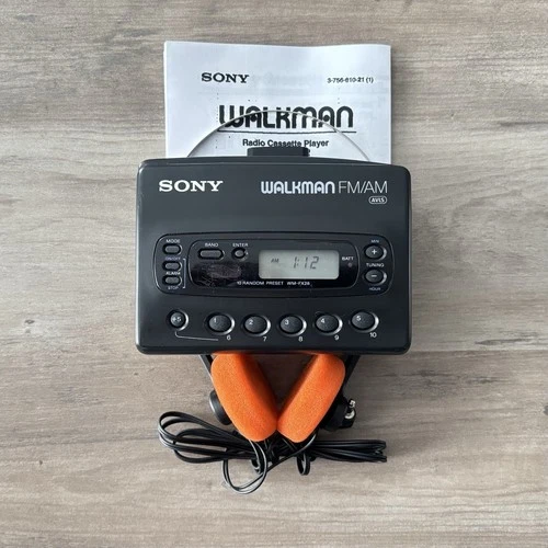 Sony Walkman WM-FX28 AM/FM Cassette Player - New Belt - Reconditioned