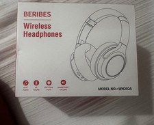 BERIBES WH202A Wireless Bluetooth Over-Ear Headphones Ear-Cup White