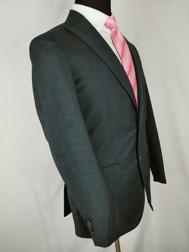 Joseph Abboud Suit Coat Mens 38R Charcoal Gray Wool Two-Button Blazer Jacket - Picture 13 of 16