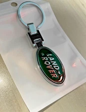 Land Rover Logo Emblem 3D Logo Metal Double Sided Keychain Keyring