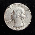 90% Silver - 1964 Washington Quarter  - 08-69