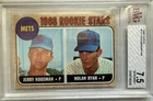 1968 TOPPS #177 NOLAN RYAN RC METS HOF BVG 7.5 Near MINT+ ROOKIE CARD