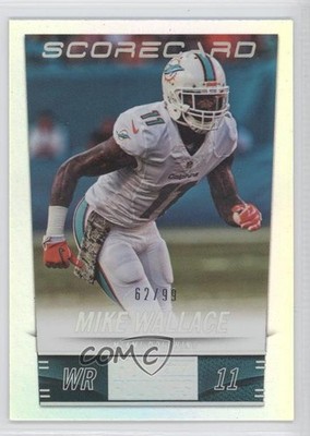 2014 Panini Hot Rookies Scorecard 62/99 Mike Wallace #115 0f8
