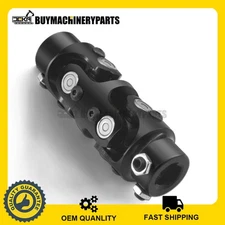 3/4" DD x 3/4" DD Double Steering Universal U Joint Shaft Coupler Black