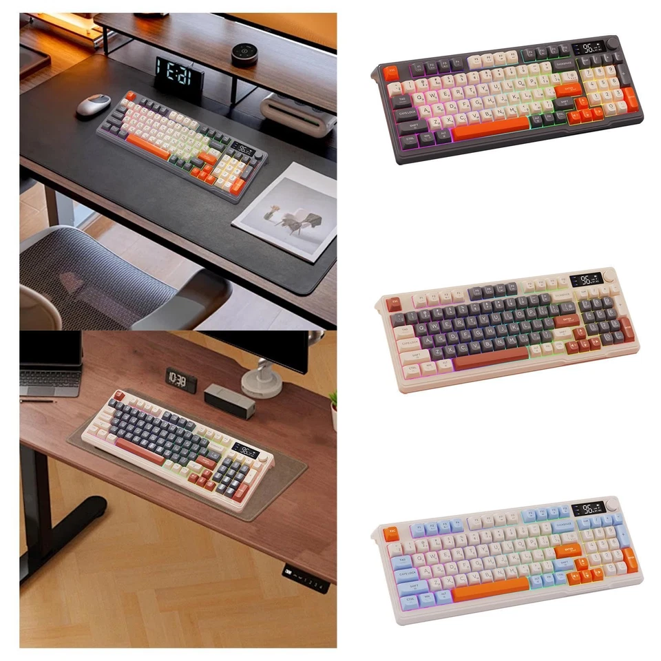 Wireless Keyboard Comfortable Lightweight Russian Mechanical Gaming Keyboard - Image 2 of 2