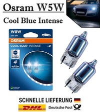 2x Osram W5W 12V 2825CBN-2BL Cool Blue Intense 4000K Ersatz Halogen Auto Lampe