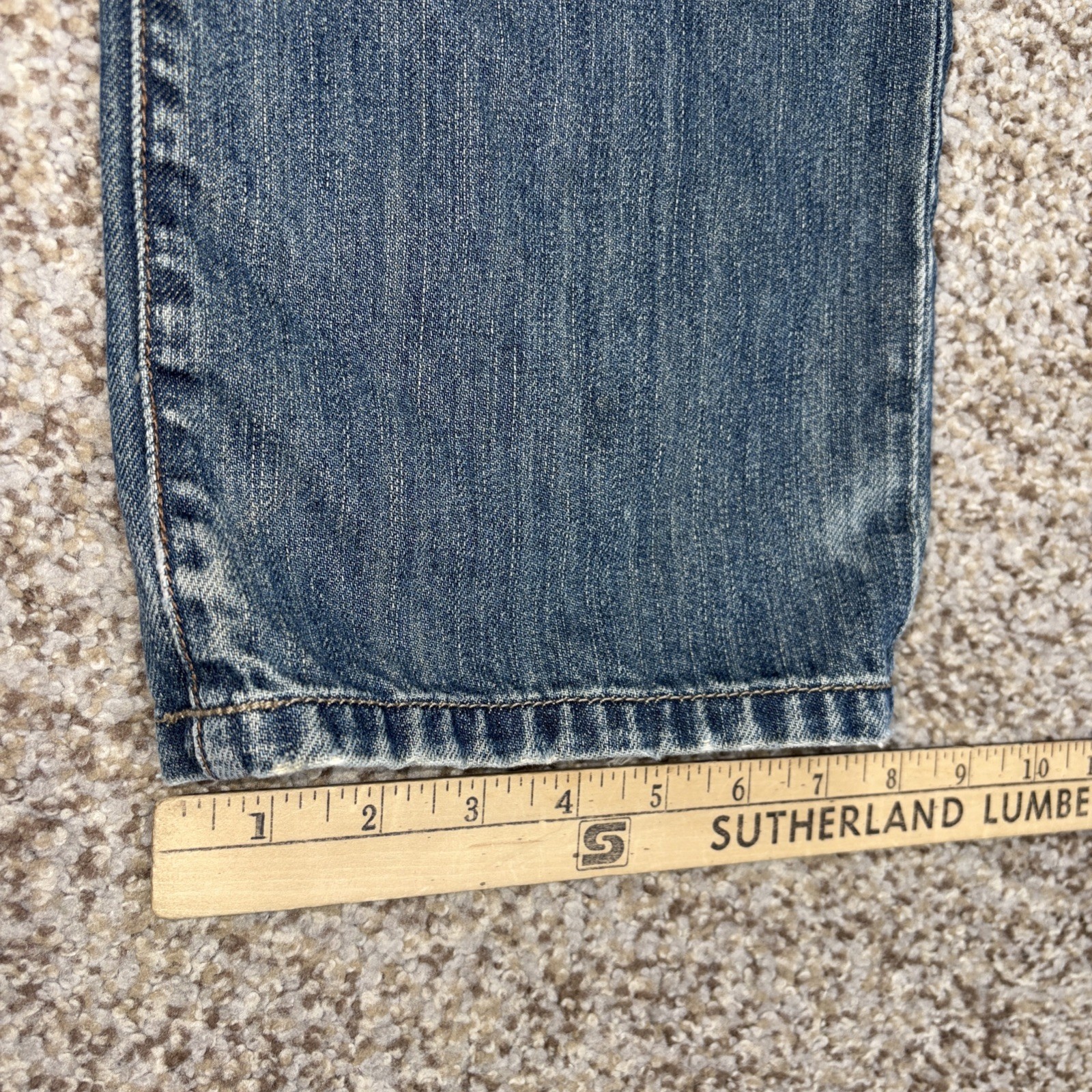 Marc Ecko Cut & Sew Men's 33 Slim Fit Denim Jeans Fits 34 X 31.5 Button Fly - View 12