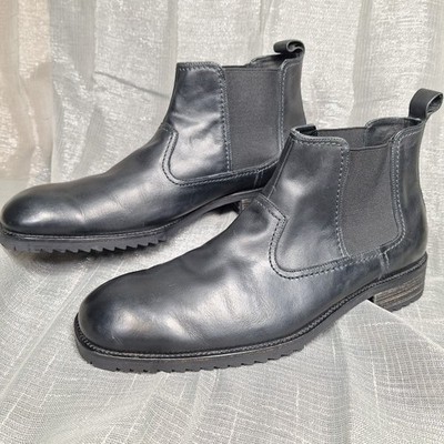 Rush Fairfax 11.5 Black Chelsea Ankle Boots Gordon Rush Men's Size 11 1/2 M NEW