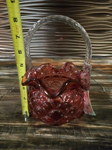 Fenton Cranberry Basket