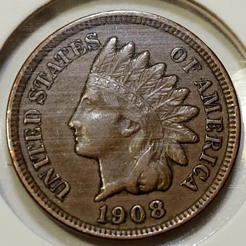 1908 Indian Head Cent - VF/XF **32,327,987 Minted**