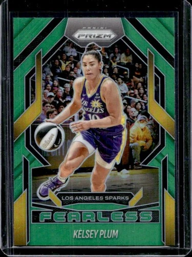 2025 Panini WNBA Prizm Kelsey Plum Fearless Green #11 Sparks