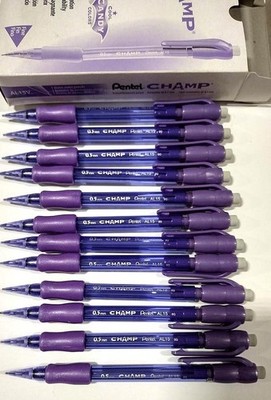 NEW Pentel Champ 12-PACK 0.5MM Automatic Pencil Violet AL15V Cool Candy Colors