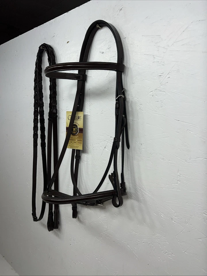 New Brown Leather Camelot Oversize English Bridle #140412 BB-45 - Image 3 of 4