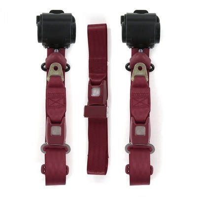Ford 1941 - 1948  Standard 3pt BURG Bench Seat Belt Kit - 3 Belts 