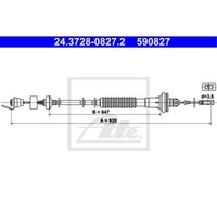 Ate Kupplungszug Kupplungsseil Passend FüR Peugeot 206 Cc 2D 2A C 2E K